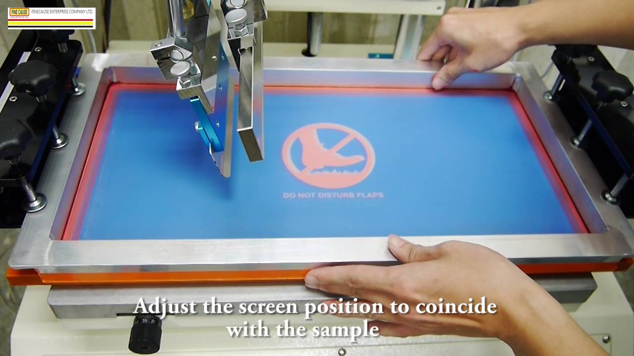 Semi automatic screen printer/flat screen printer-【FA-400/500/600TSN】_Fine Cause Company