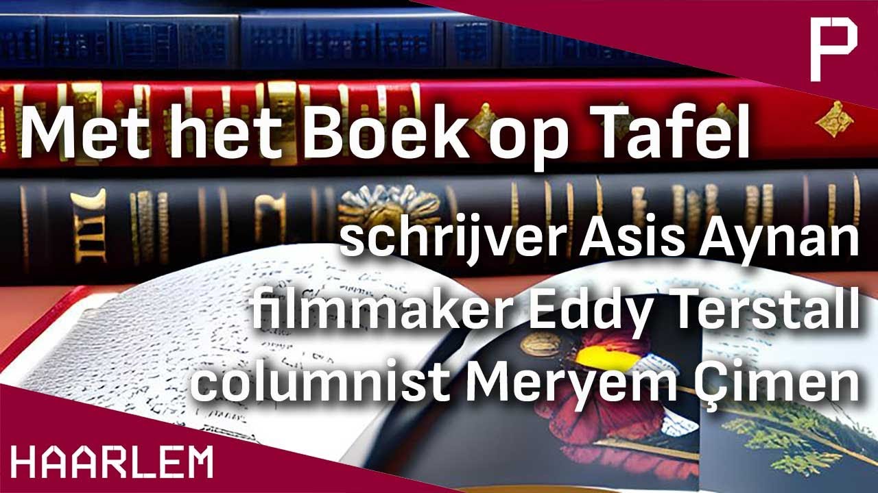 Met het boek op tafel - Asis Aynan - Eddy Terstall - Meryem Çimen - Pletterij Haarlem