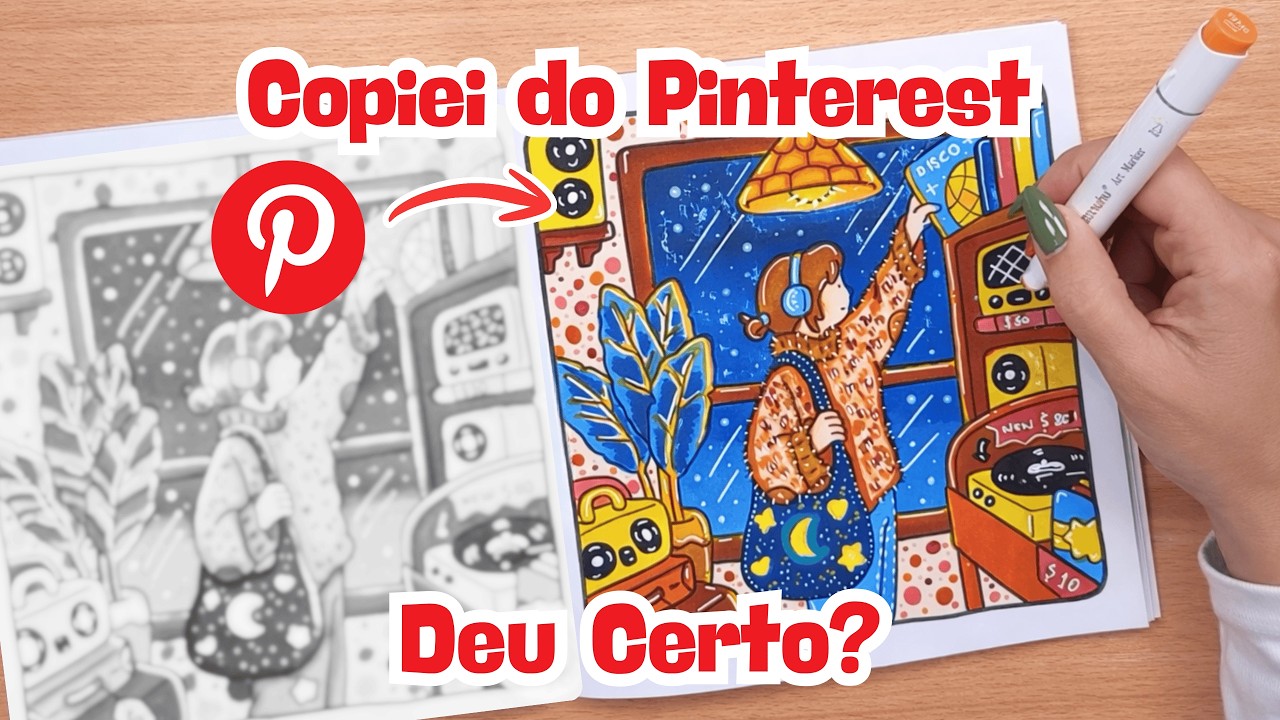 Tentei Recriar Essa Arte do Pinterest no Girl Moments 2 🎨 Eu Consegui?