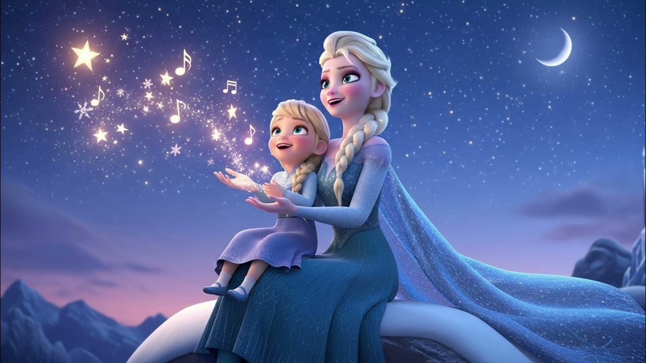 🎵 Elsa & Daughter Twinkling Stars Song 🎵 | Sing & Dance Kids Song | Magical Night Adventure (2)
