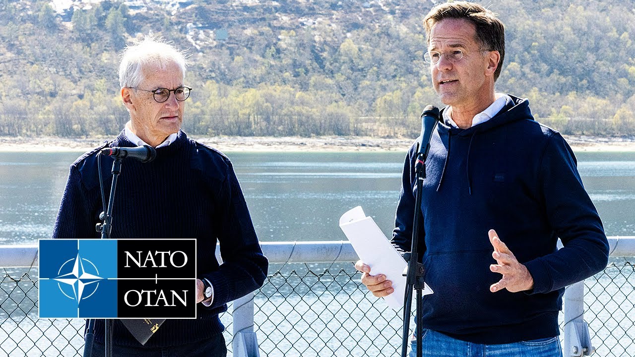 Генеральный секретарь НАТО с премьер-министром Норвегии 🇳🇴 Йонасом Гаром Стёре, 22 МАЯ 2025 ГОДА