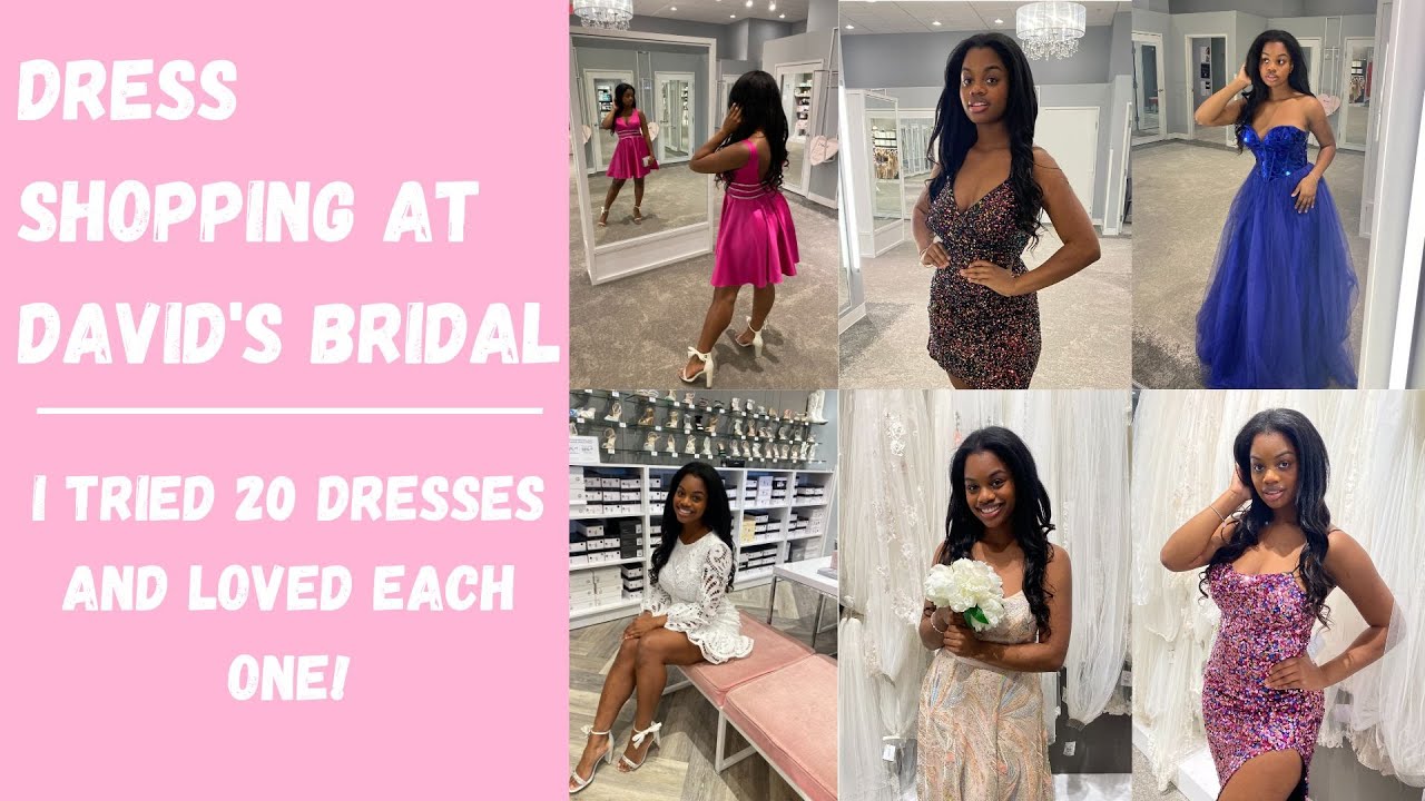 Dress Shopping at David's Bridal | I tried 20 dresses and loved each one!