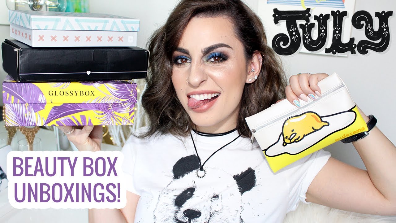 July Unboxing 2017 (Birchbox, Ipsy & Boxycharm & Glossybox!)