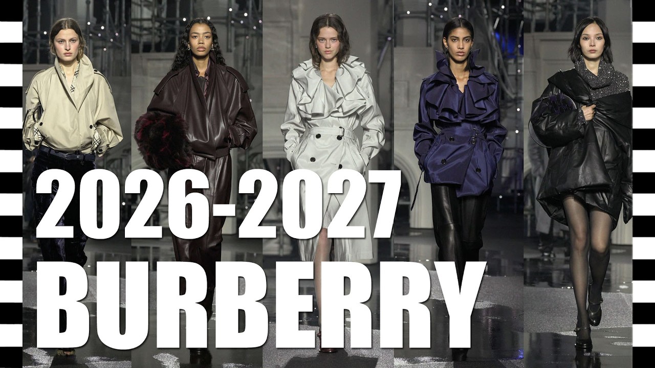 ✔️ BURBERRY коллекция осень-зима 2026-2027 с ДЕТАЛЯМИ крупным планом, на Неделе моды в Лондоне