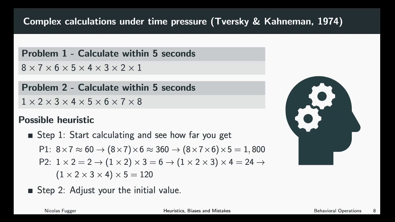 Behavioral Operations - Heuristics, Biases and Mistakes 5