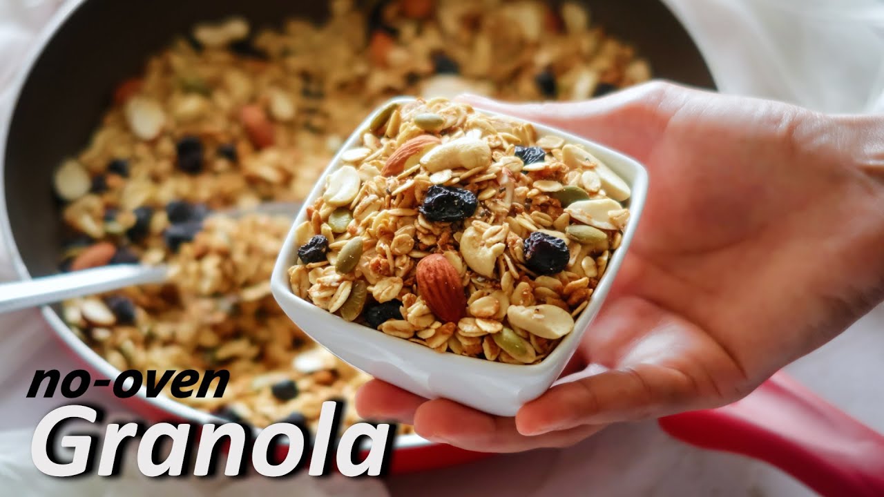 How To Make Granola Without Oven | Best Granola Recipe | Easy No-Oven Granola