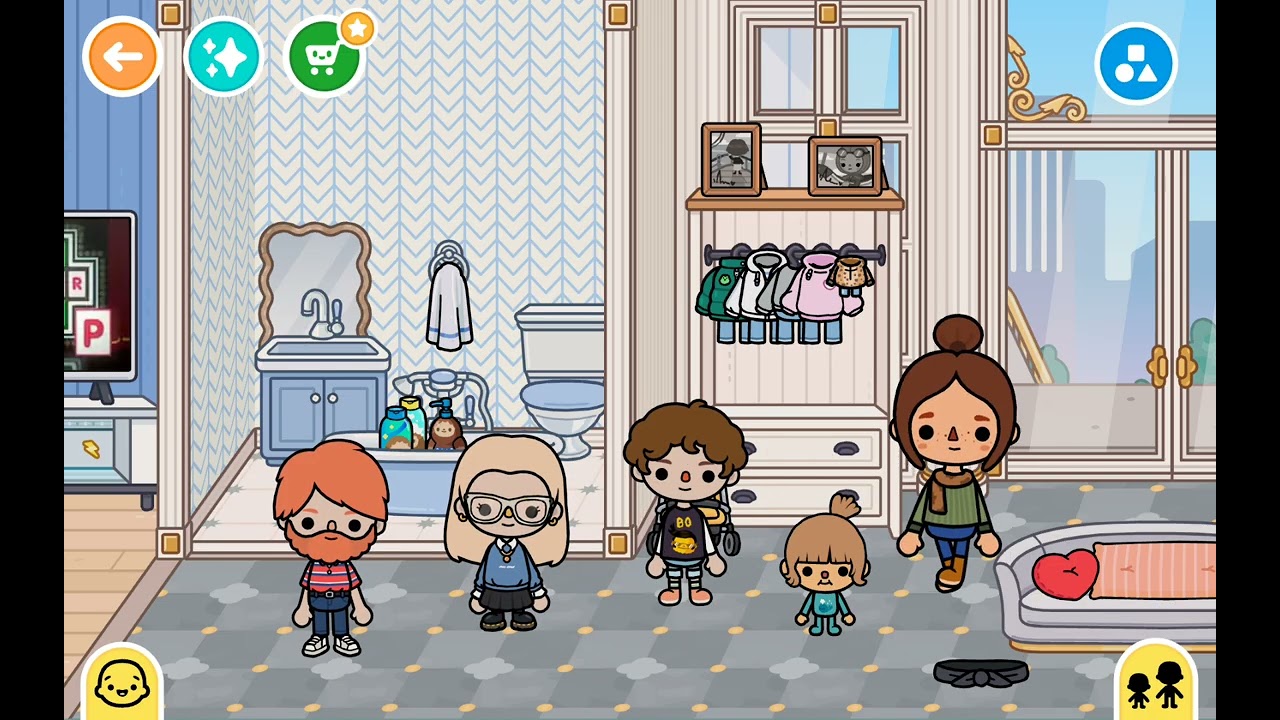 Deorating the first floor of my toca boca houes