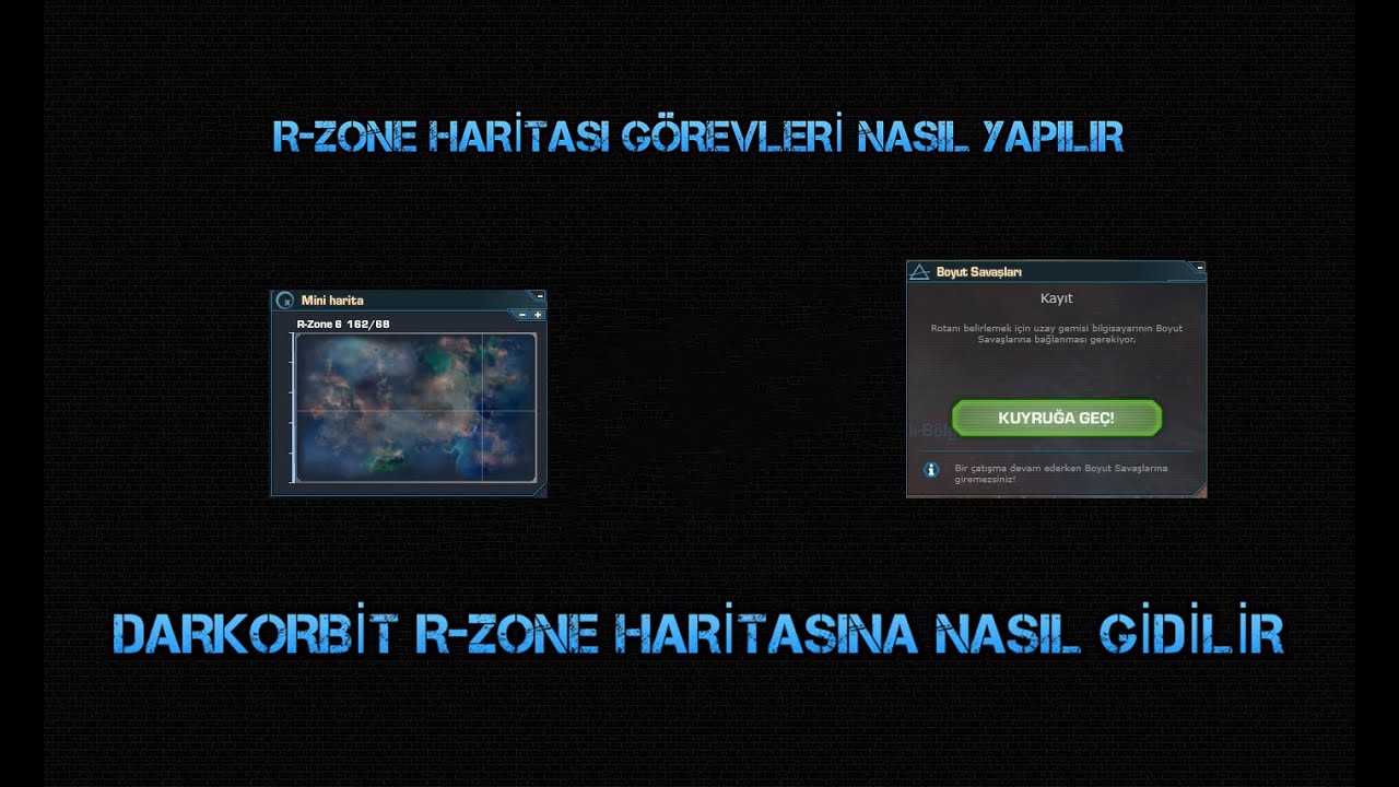 Darkorbit R-Zone Haritasına Nasıl Gidilir Görevleri Nasıl Yapılır
