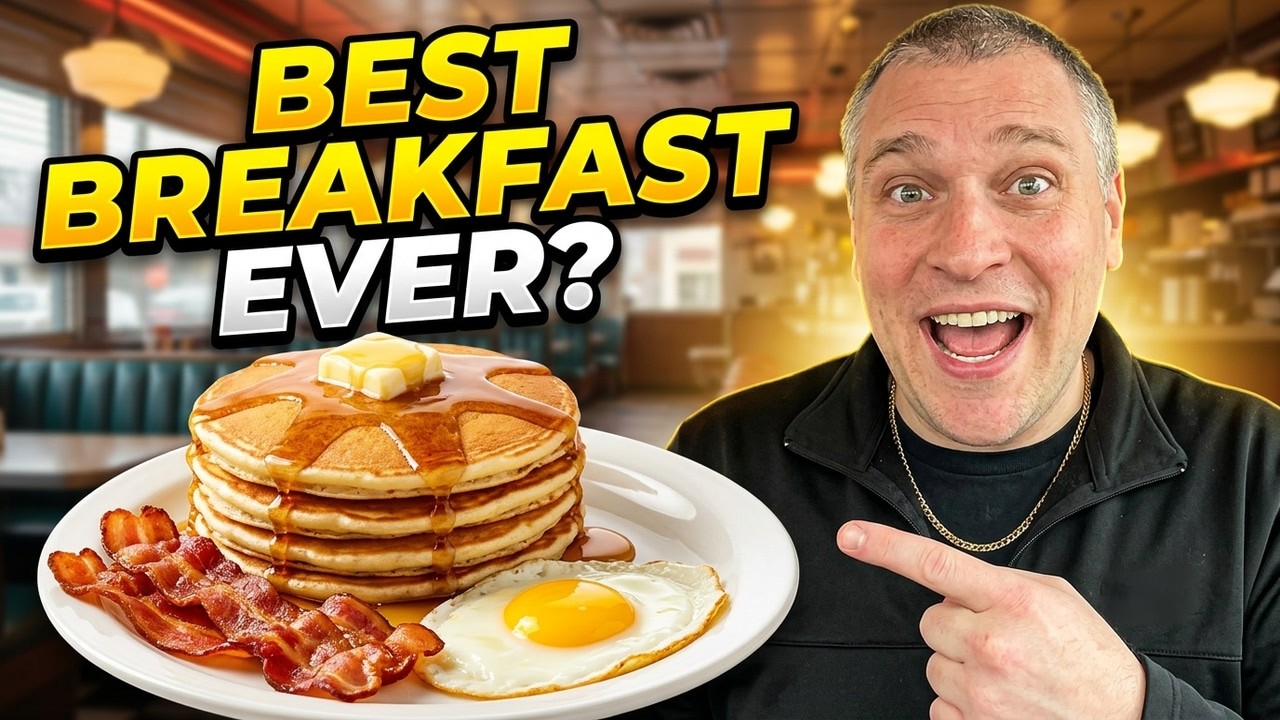ACROPOLIS Diner Food Review | Eggs, Bacon & Pancakes 😋