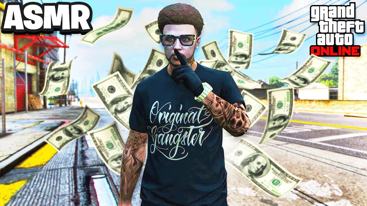 ASMR | GTA 5 LAID BACK MONEY GRINDING 💰 WITH GUM CHEWING & CONTROLLER SOUNDS 🎮