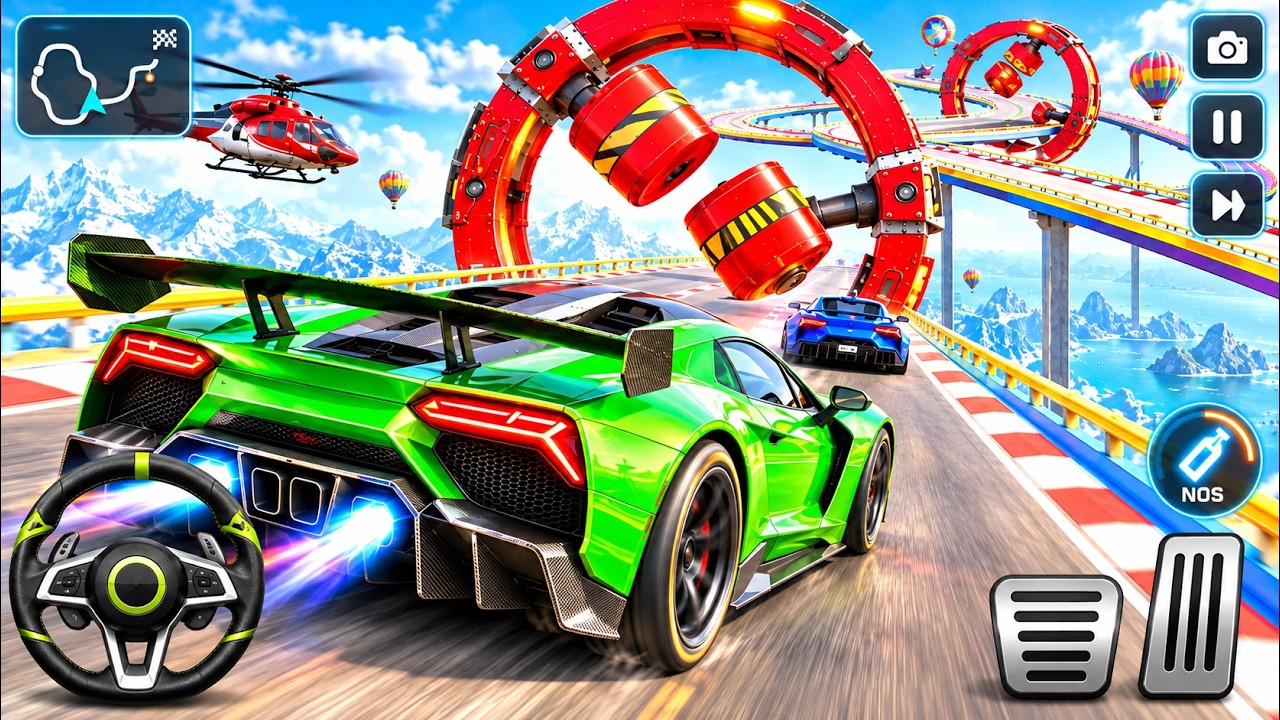 Car Stunt Ramp: Racing Games &ndash; Crazy Impossible Tracks Android GamePlay