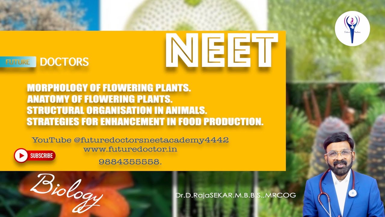 #NEET 2023#FUTURE DOCTORS 
#BIOLOGY CRASH COURSE.
MORPHOLOGY OF FLOWERING PLANTS.
ANATOMY OF FLOWERI