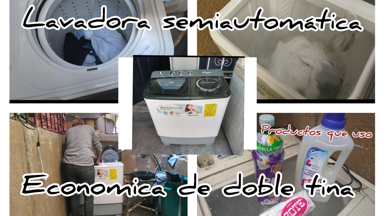 Mi Rutina de lavado,en lavadora semiautomática🧺 Hensese de 11 kilos+ producto que uso para la ropa