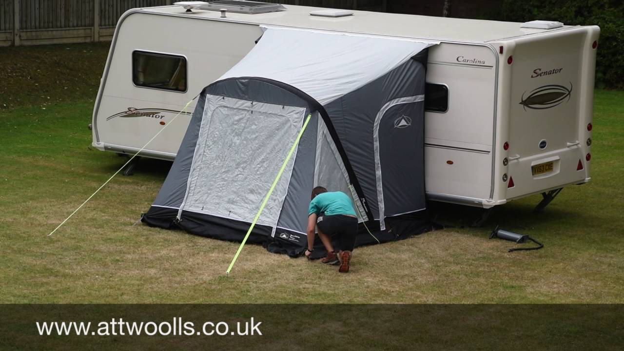 Sunncamp Swift Air Porch Awning Pitching & Packing Video