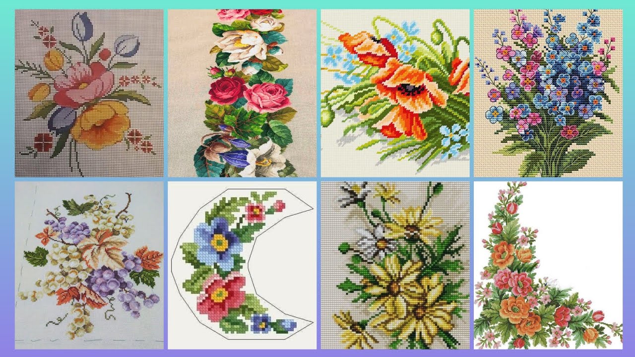Gorgeous cross stitch patterns /countable embroidery #charsutikarhai/latest dosuti design ideas2026