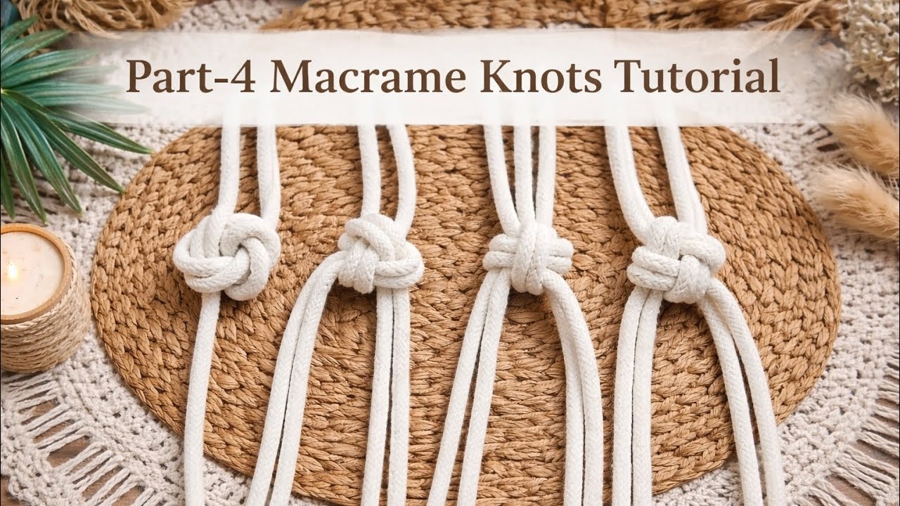 Part-4 Macrame Knots | Part-4 Macrame Knots Tutorial | Macrame Knots | Macrame Knots Tutorial | Knot