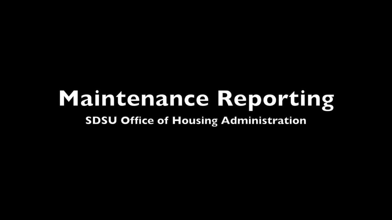 Maintenance Reporting