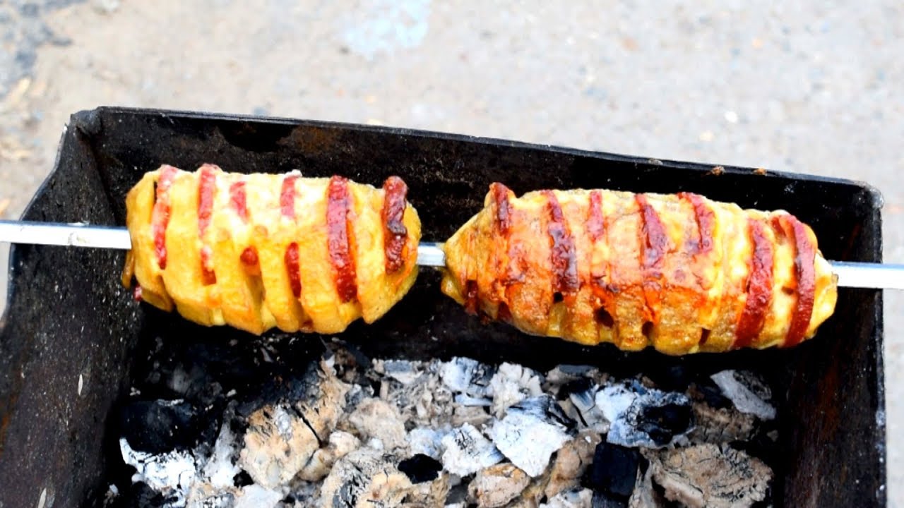 Вкуснейший шашлык из картофеля для обеда в ГАРАЖЕ  по рецепту Адвоката Егорова