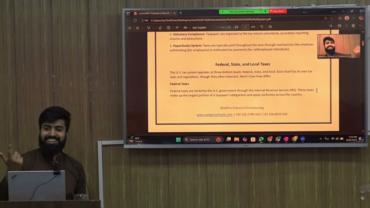 USA Taxation & LLC Formation | Demo Lecture | WebPro School | For Enrollment 0326-4789330