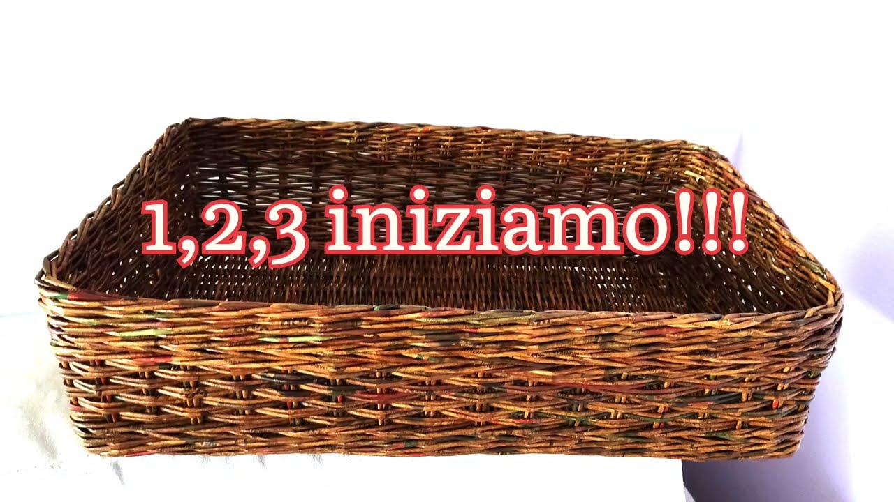Come fare un CESTO RETTANGOLARE (parte 1) |  Agnes Tutorial