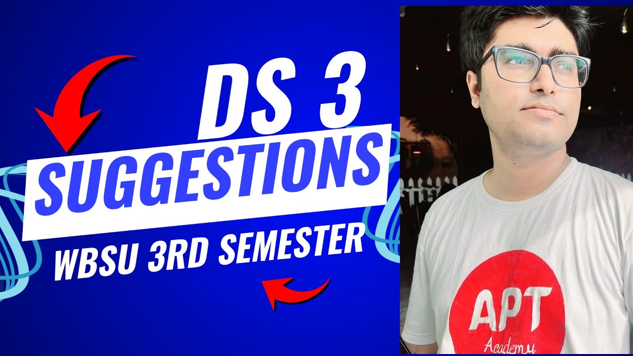 WBSU Semester 3 English honours major DS3 suggestion 2026