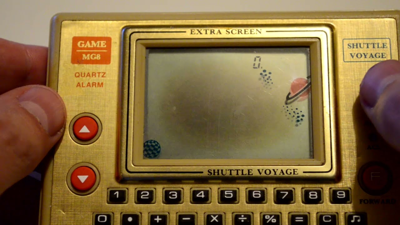 LCD Handheld Game from 1983. Shuttle Voyage.