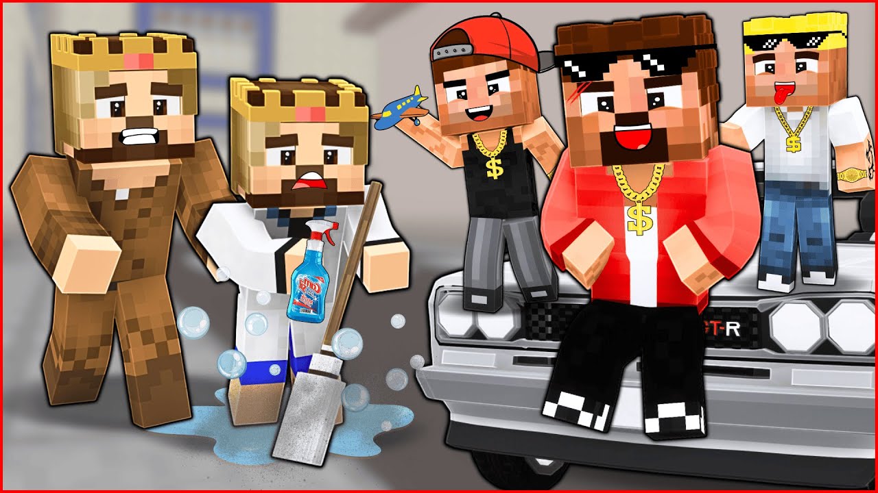MİNECRAFT FAKİR AİLESİ VE ZENGİN AİLESİ YER DEĞİŞTİRDİ! 😱 - Minecraft