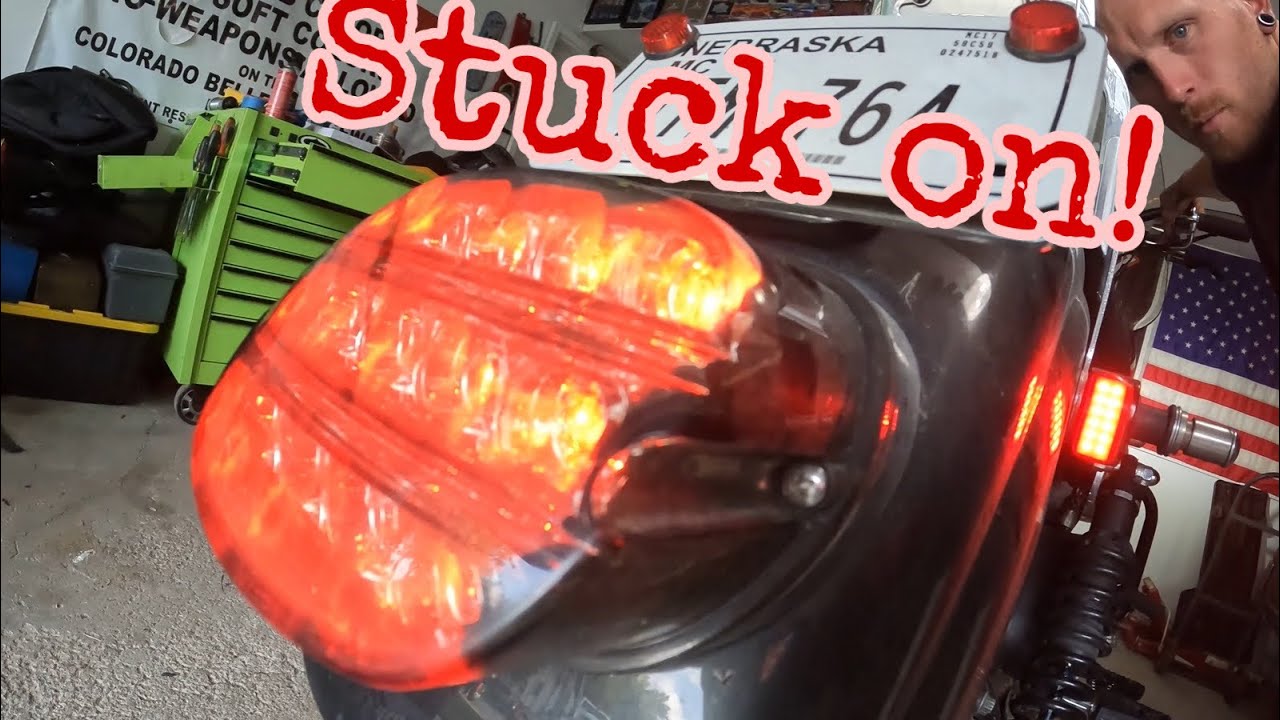Harley Davidson Brake Lights are STUCK ON