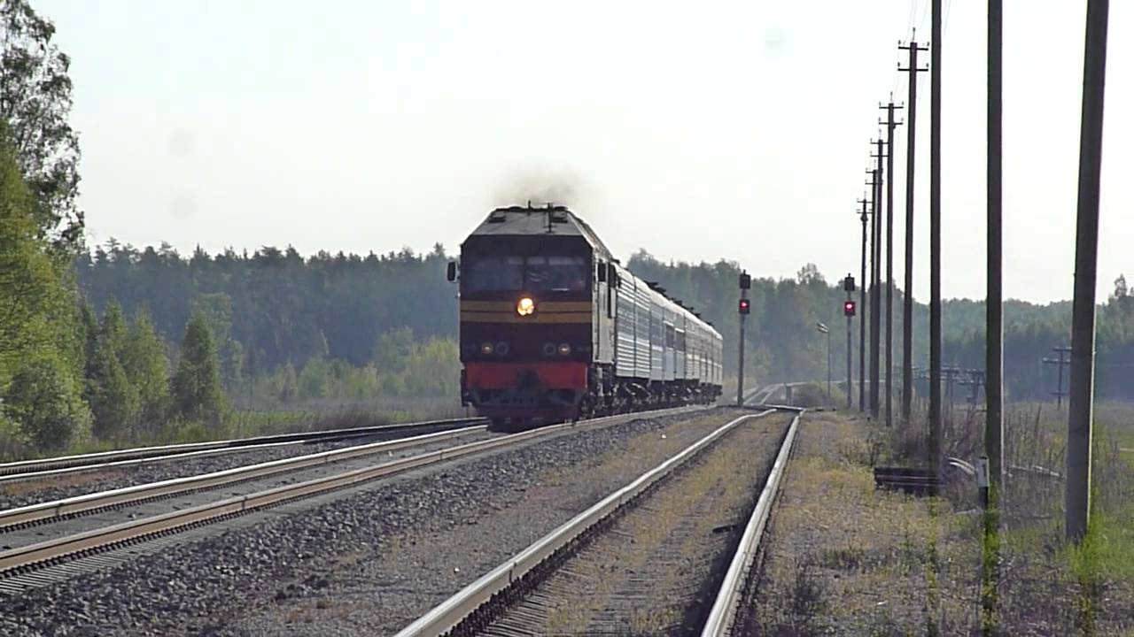 (Крустпилс - Елгава) ТЭП70-0267 + №№087Б/037Р Минск/С.Петербург-Рига