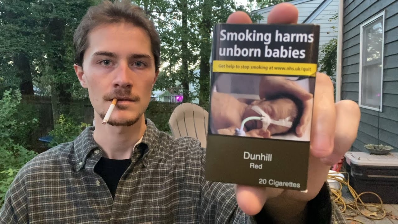 Smoking a Dunhill Red Cigarette from the UK - Review