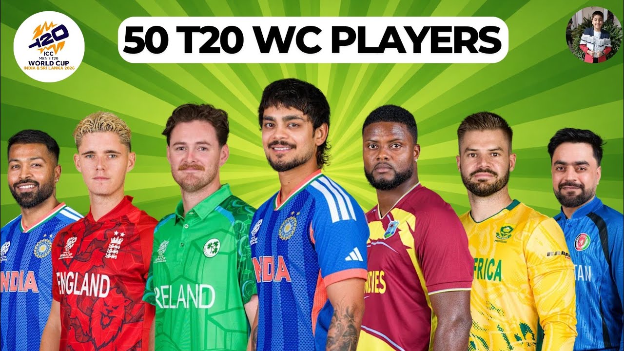 Guess 50 Players | T20 World Cup 2026 Edition | Cricket Quiz