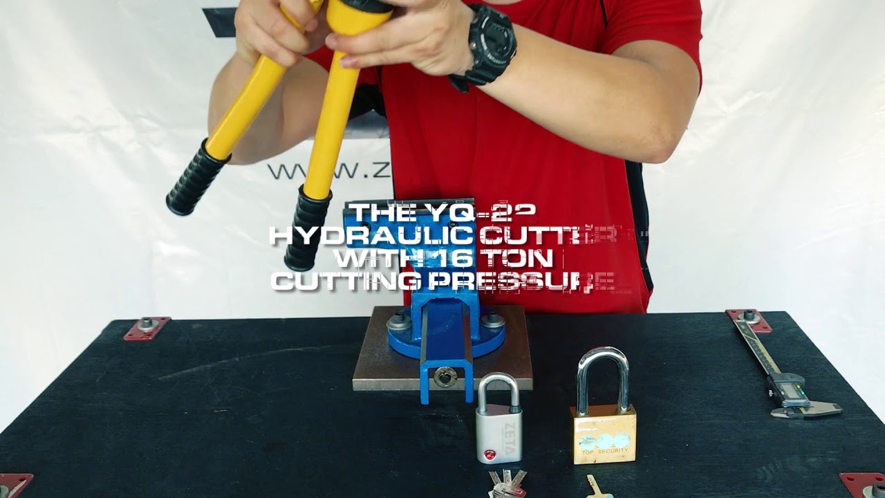 ZETA ZR45 Open Shackle Padlock Anti-Cut Test