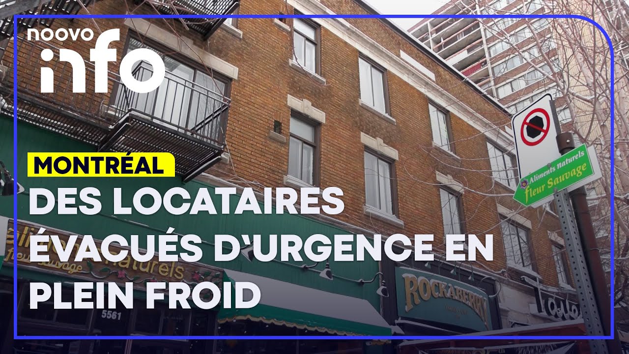 Immeuble dangereux: des locataires de Montréal évacués en pleine vague de froid