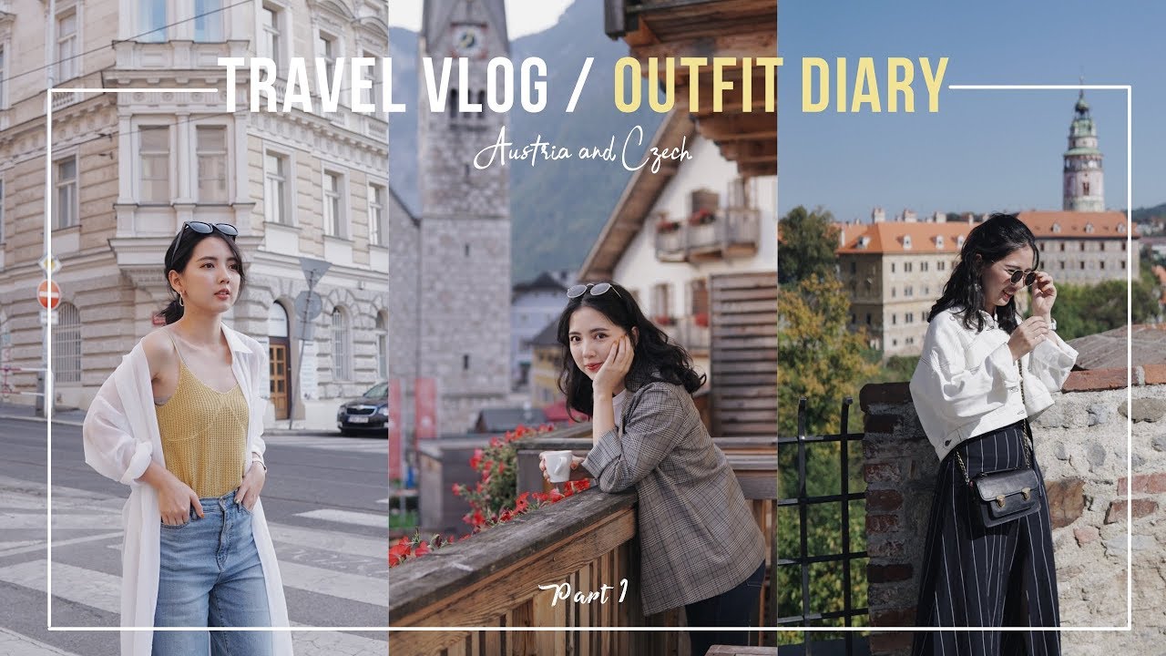 Travel Vlog 🇦🇹終於踏上歐洲了！十日奧捷之旅與 #穿搭日記 Part 1 (Hallstatt, CK, Prague) | 李吱吱 ZOELEE