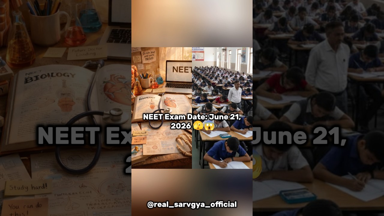 Дата экзамена NEET: 21 июня 2026 года 😱 #shorts