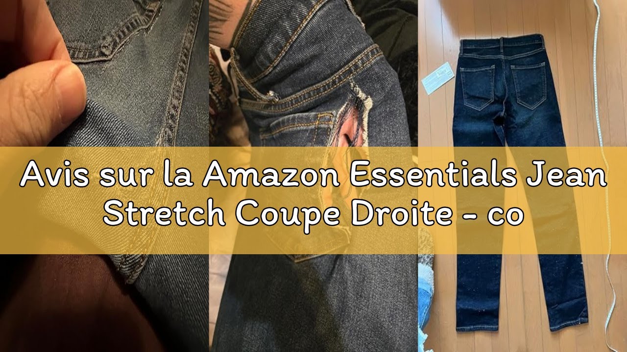 Avis sur la Amazon Essentials Jean Stretch Coupe Droite - couleurs abandonnées Homme