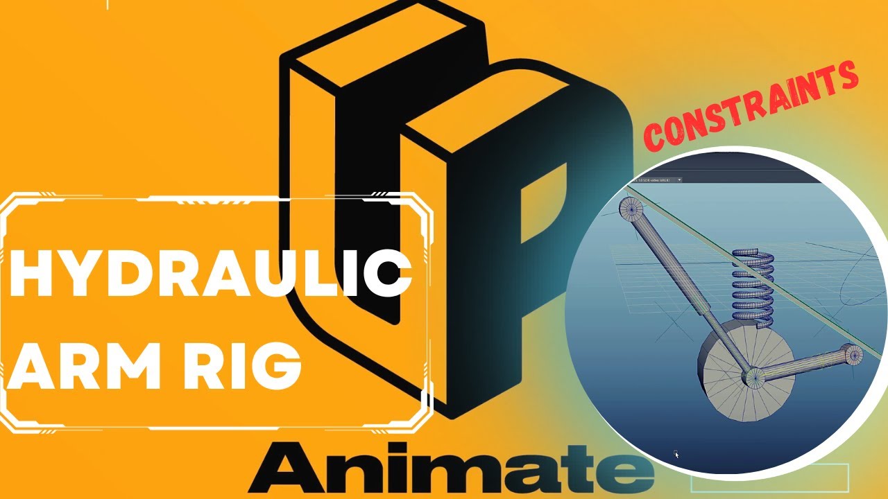 Hydraulic arm rig creating in Maya / Создание гидравлического рычага в Maya