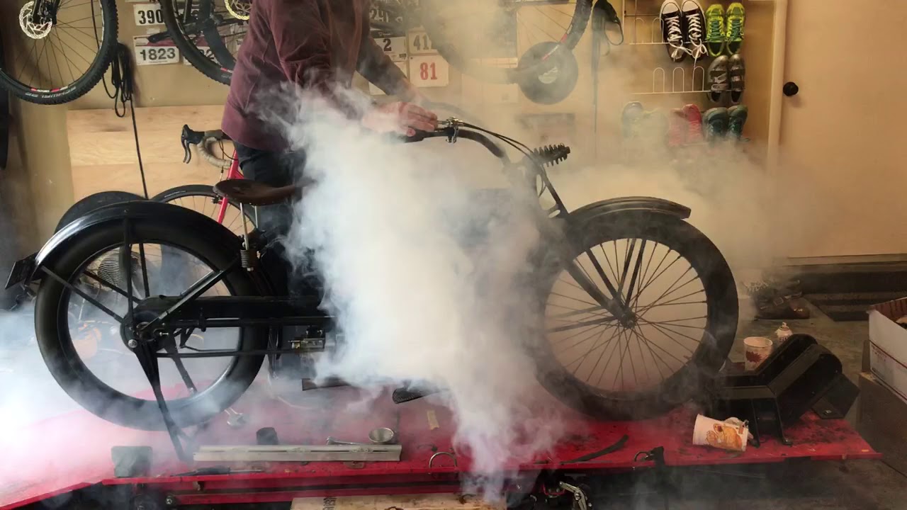 1921 Cleveland Motorcycle First Start in 40 years
