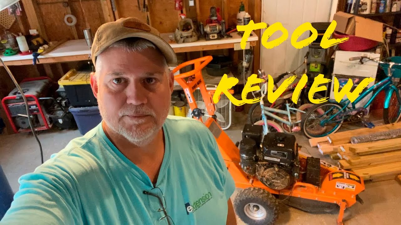 Tool Review Home Depot stump grinder #homesteading #gardening #propertymanagement #tools #farming