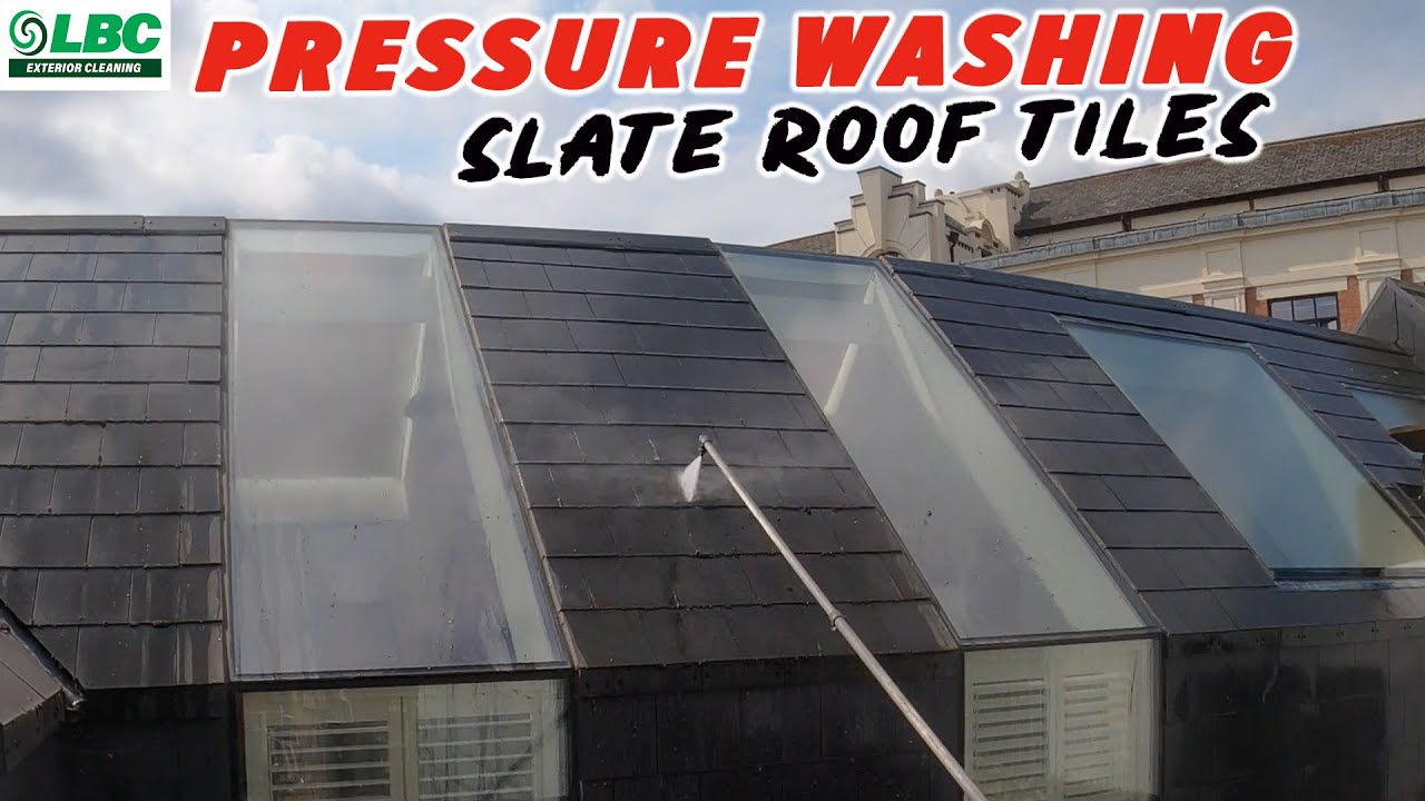 Pressure Washing A Slate Roof & Pure Water Window Cleaning