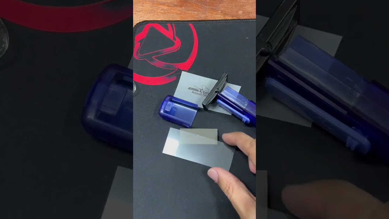 How to make a pre-inked pocket stamp.
