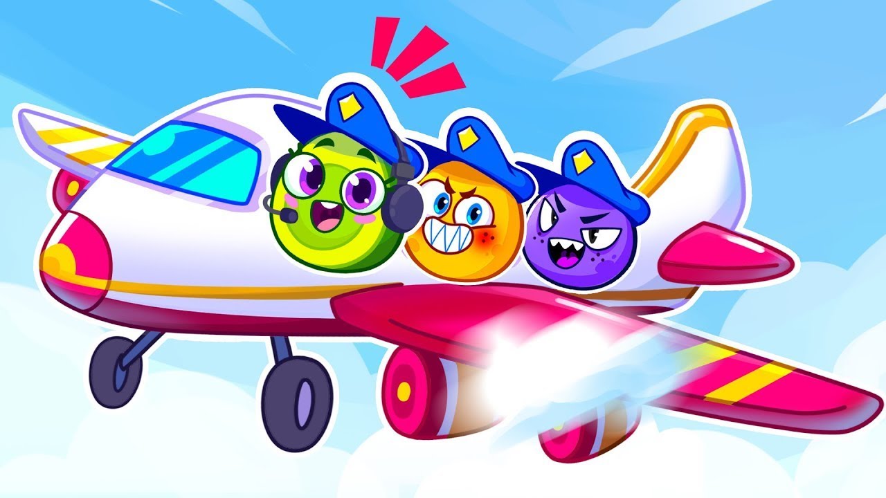 Safety Tips in Airplane | Police Rescue | Cartoons for Kids | Learning Cartoon PP Stories #babysongs