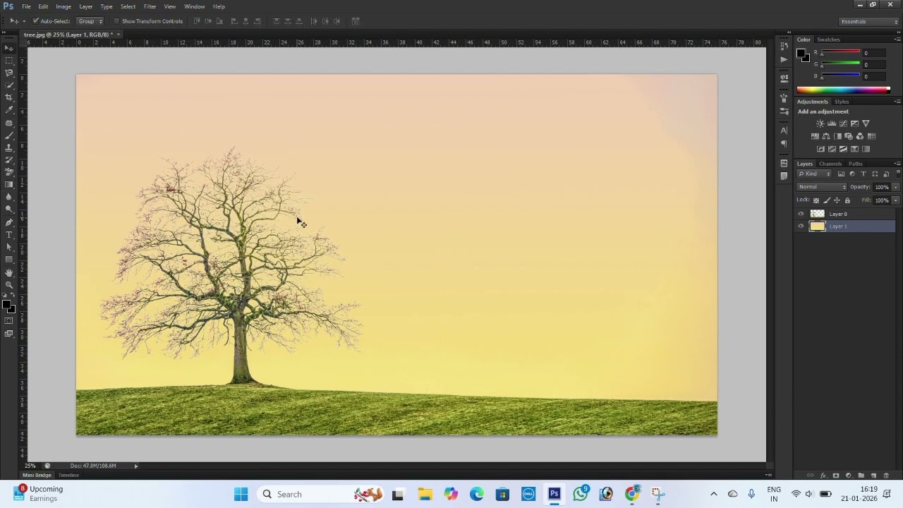 Background change in photoshop new trick #computer course