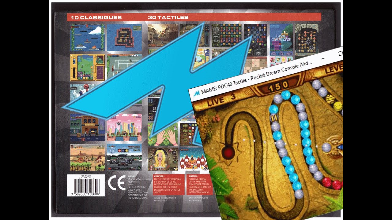 [MAME] PDC40 Tactile - Pocket Dream Console (c)2011 VideoJet/Conny (horizontal touch games)