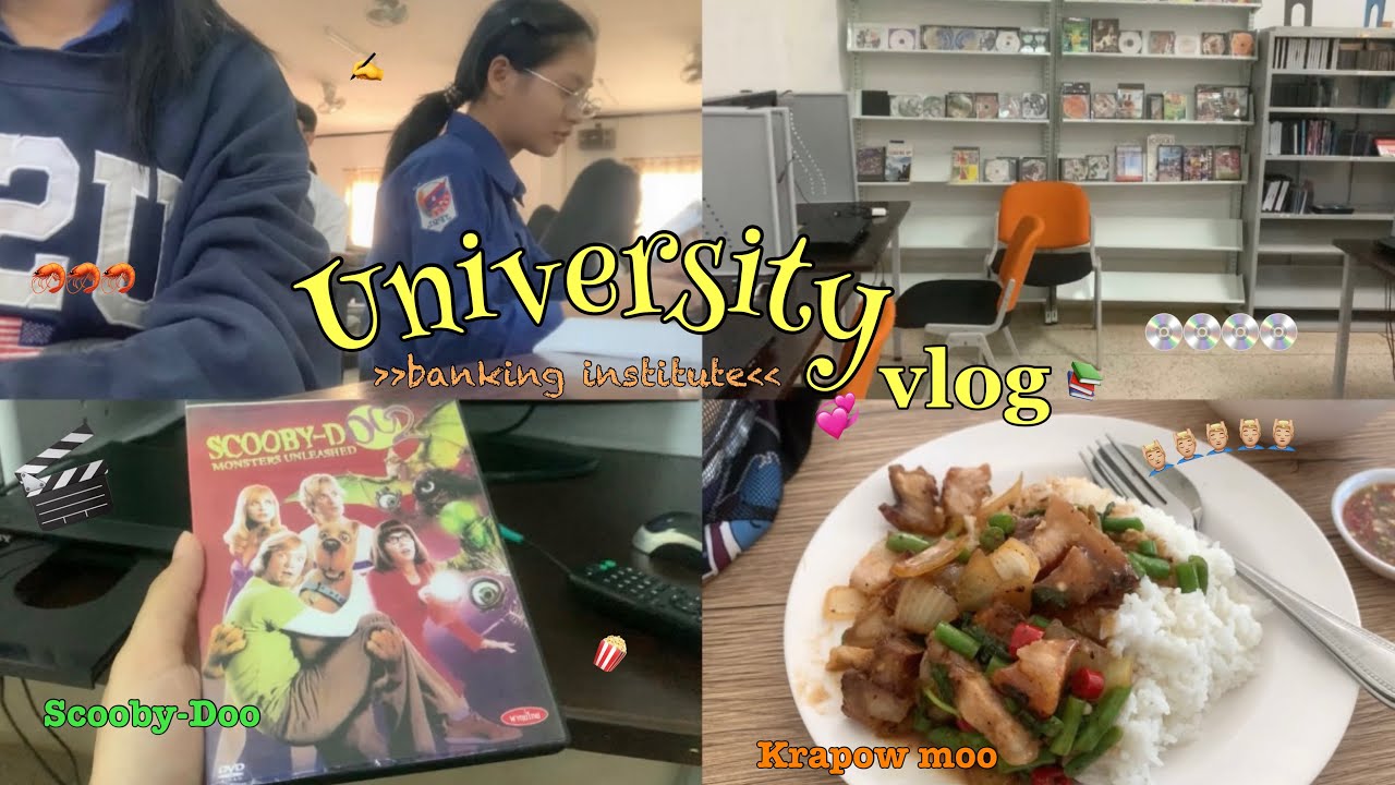 Lao students vlog, university,(Banking Institute of Laos)📚🎬💿💞