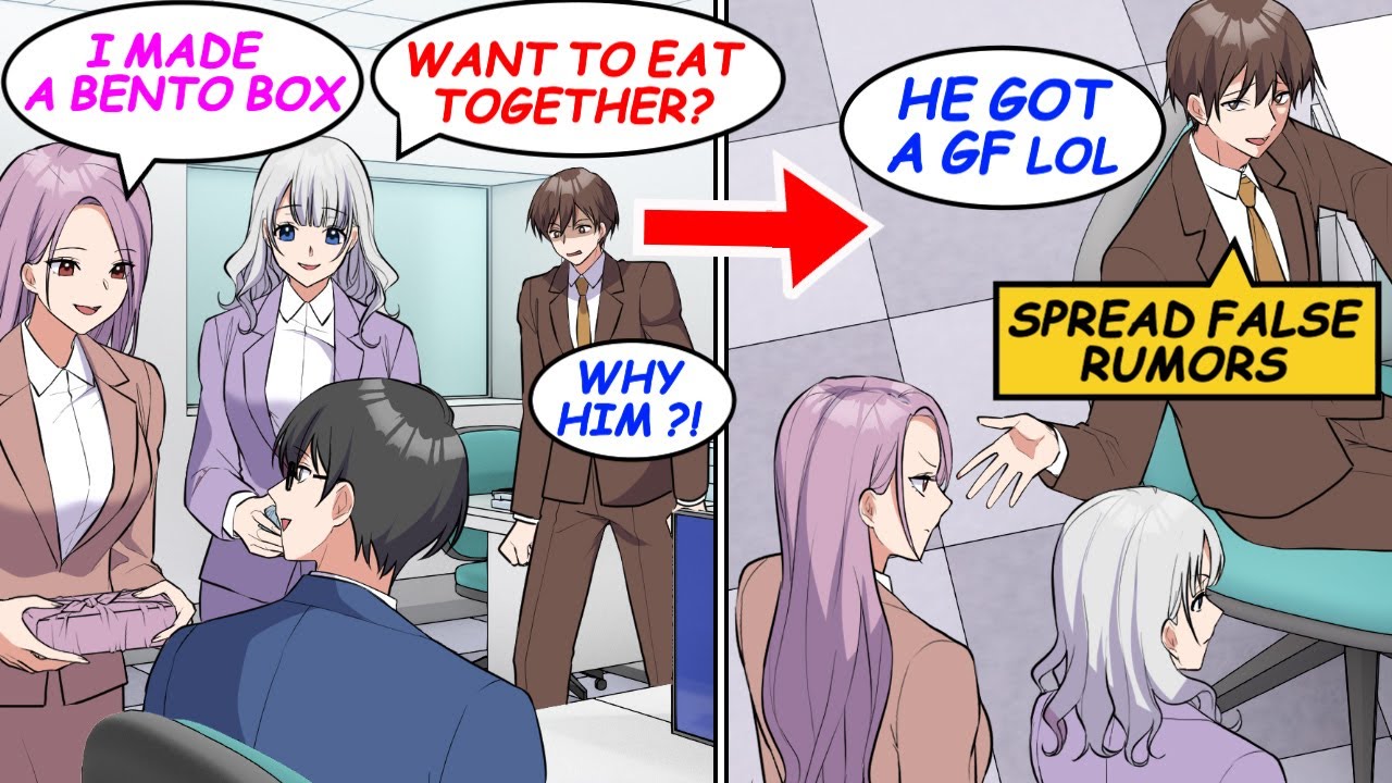 I got close with two gorgeous coworkers… then my jealous classmate lied I had a girlfriend!? [Manga]