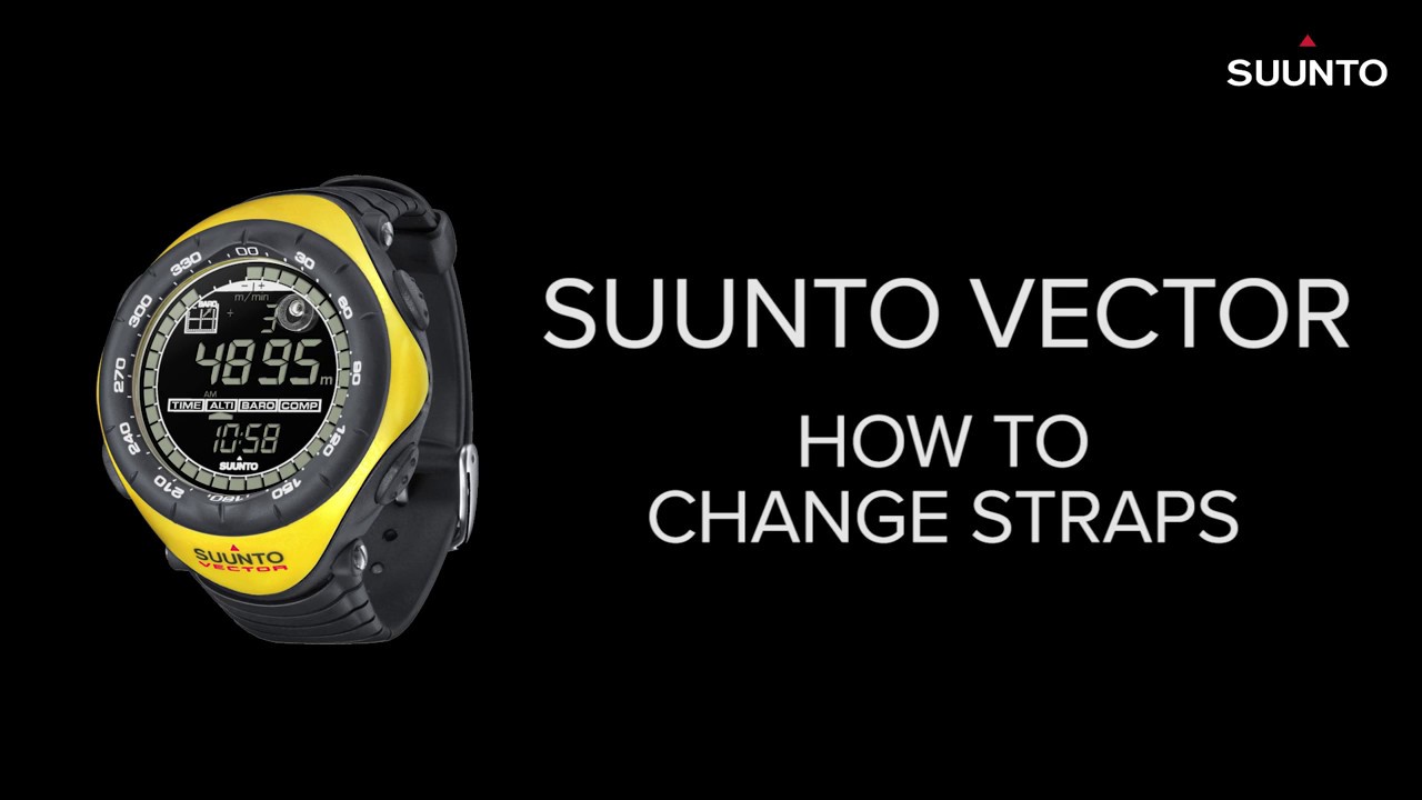 Suunto Vector - How to change straps