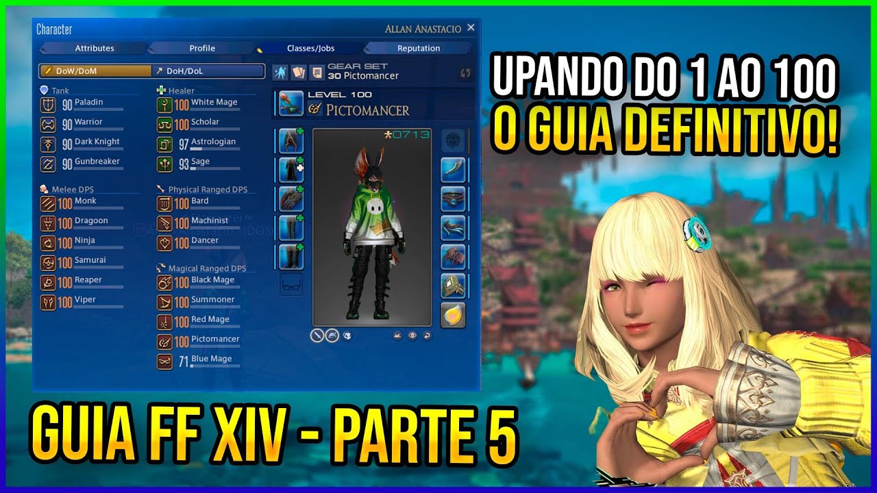 Guia Completo de Level Up em FFXIV: Do 1 ao 100