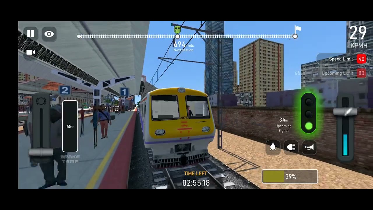 Indian Local Train Simulator | Chhatrapati Shivaji Terminus to Dadar | Android Gameplay |