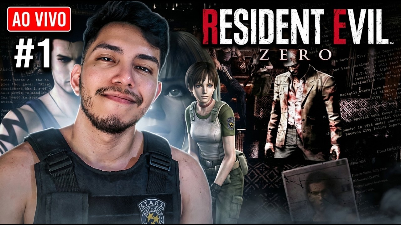 O Início de Tudo | Resident Evil 0 | Maratona Resident Evil -  🔴AO VIVO - !PIX